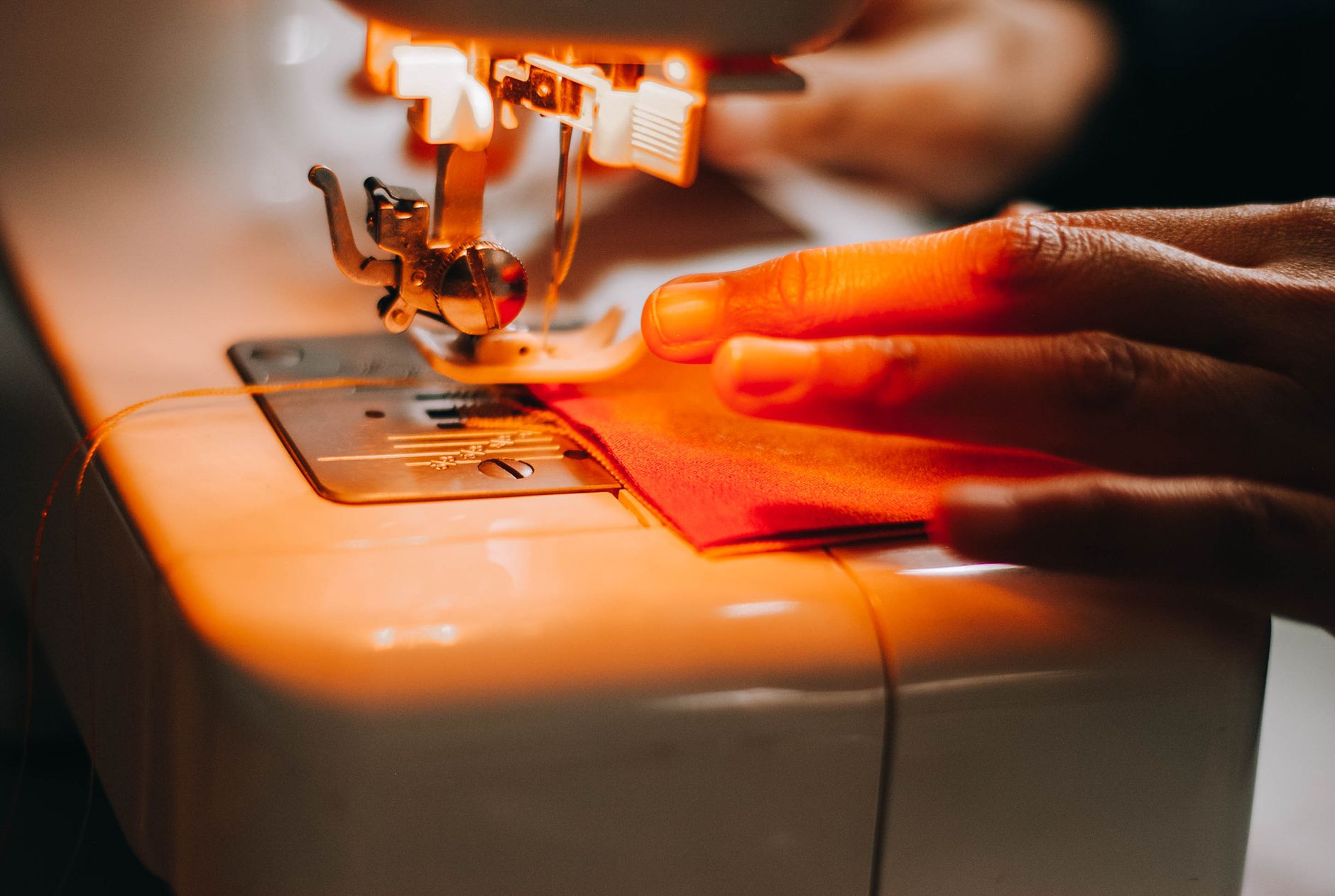 Workshop — hands at the machine